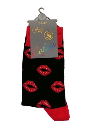 Чорапи с мотив Целувки, размер 39-42