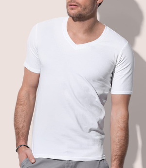 Бяла тениска шпиц, размери М - 2XL