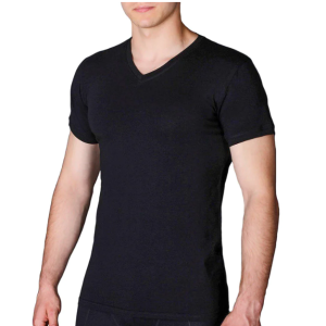 Черна тениска шпиц, размери М - 2XL