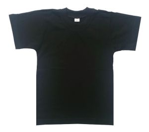 Черна детска тениска, размери 110см - 158см