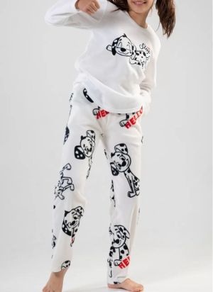 Детска пижама полар Кученца, размери 9г - 14г