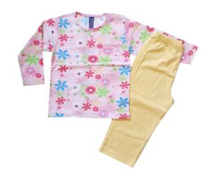Памучни пижами Цветенца, размери 74см - 98см