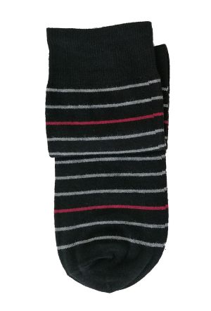 Черни чорапи в райе, размер 36-39