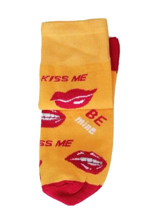 Жълти чорапи Kiss me, размер 36-39