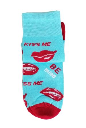 Чорапи син-електрик Kiss me, размер 36-39