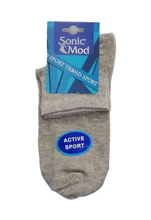 Чорапи къс конч в сиви нюанси, размер 36-39