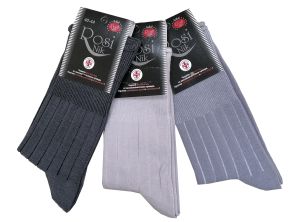 Чорапи без ластик комплект 3 броя, размер 40 - 44