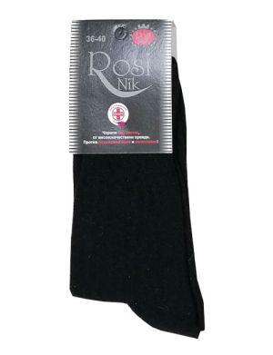 Черни чорапи без ластик, размери 36 - 44