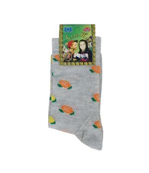 Детски чорапи Ажур сиви, размер 31-34